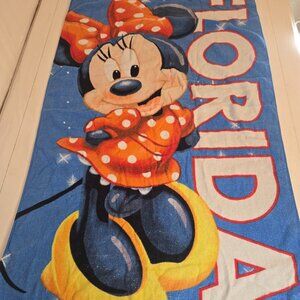 Vintage Disney Minnie Mouse Florida Beach Towel